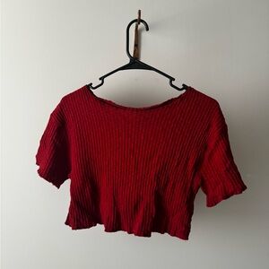 Urban Outfitters red crop top in size medium